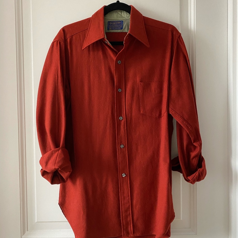 Pendleton Wool Crimson Button Up